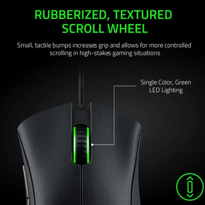 Deathadder Essential Wired Gaming Mouse / Wired Mice 6400DPI 5 Independently Buttons for Laptop PC Gamer